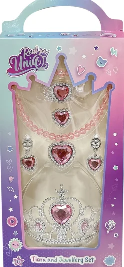 Real UniQ smykkesæt med tiara ass