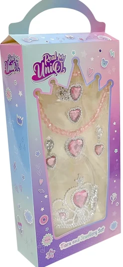 Real UniQ smykkesæt med tiara ass