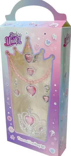 Real UniQ smykkesæt med tiara ass