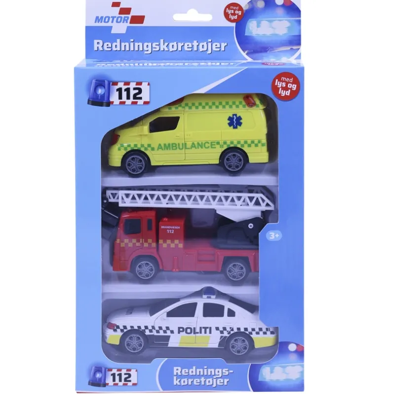 Redningskøretøjer 3-pak