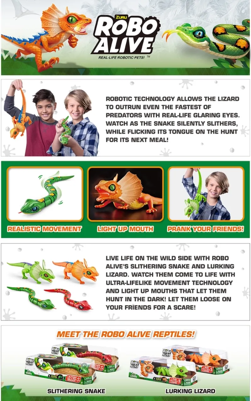 Robo Alive Robotic Lizard ass
