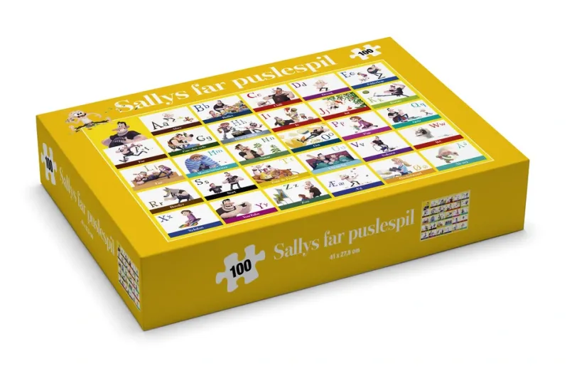 Sallys far - ABC-puslespil, 100 brikker