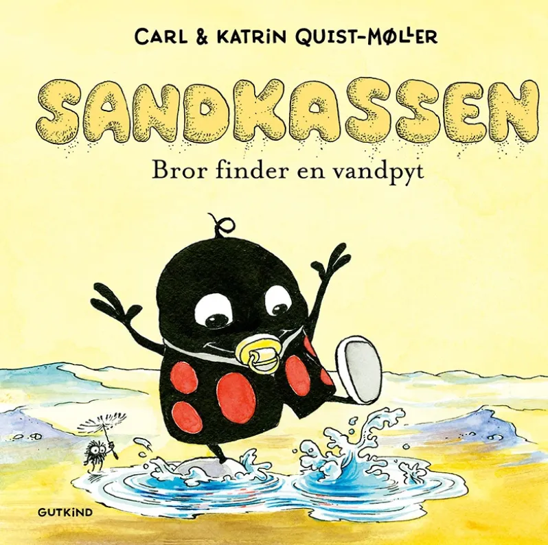 Sandkassen. Bror finder en vandpyt