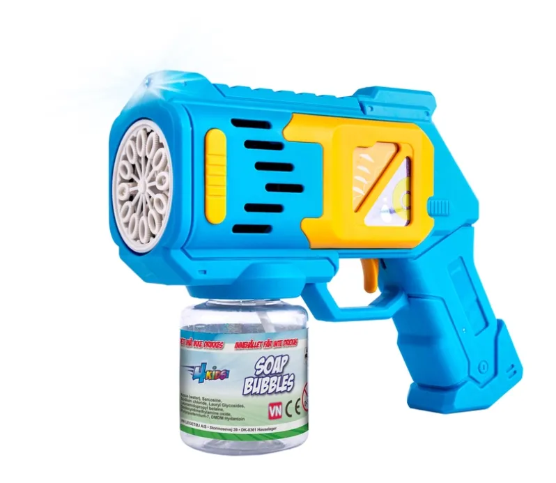 Sæbeboblepistol med lys og 80 ml sæbevand