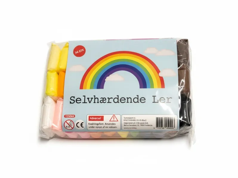 Selvhærdende ler 36 farver