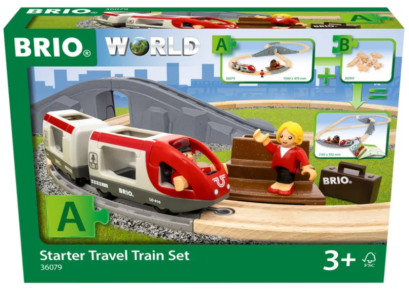 Startsæt med passagertog