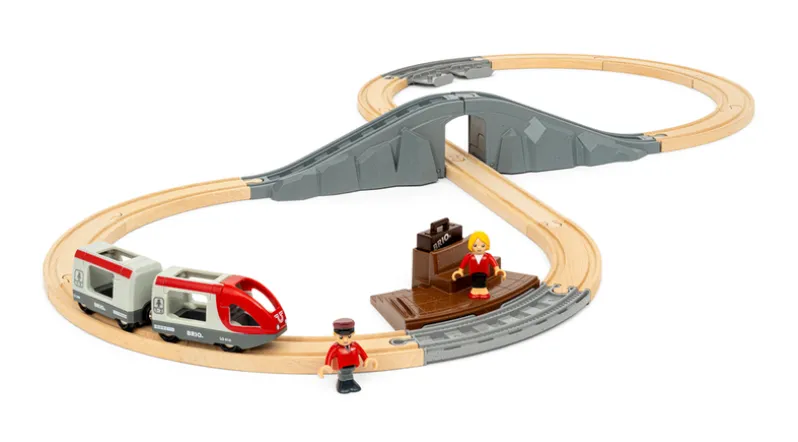 Startsæt med passagertog