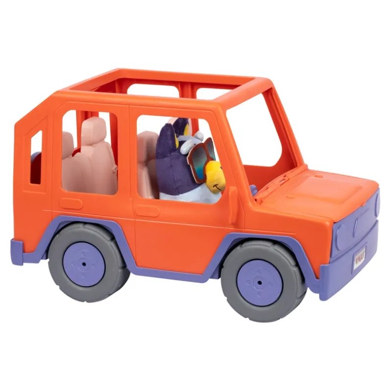 Stor Bluey Bamse og 4WD bil