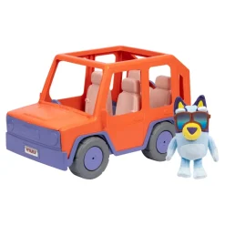 Stor Bluey Bamse og 4WD bil