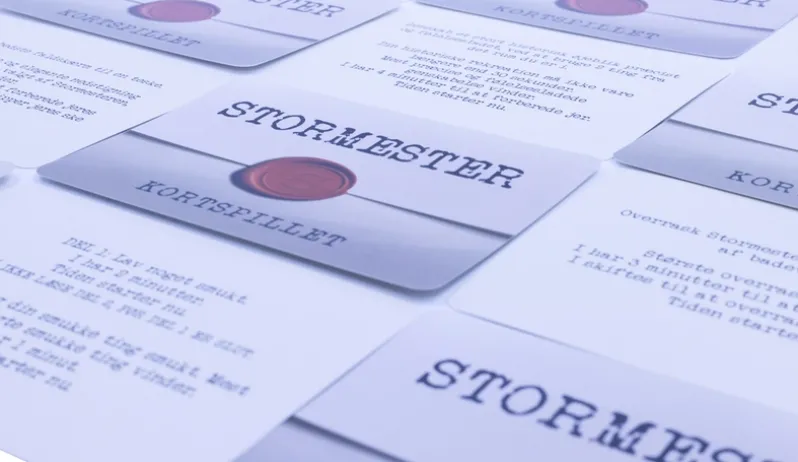 STORMESTER KORTSPILLET