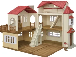 Sylvanian Families Byhus med Lys - med hemmeligt loftsrum