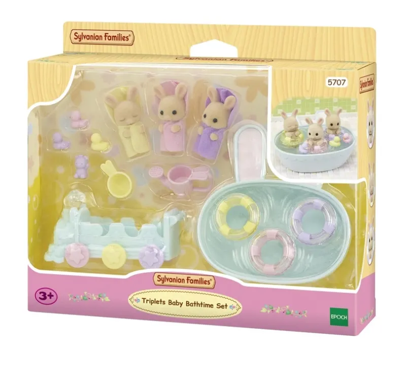 Sylvanian Families Trillingernes Badetid's sæt