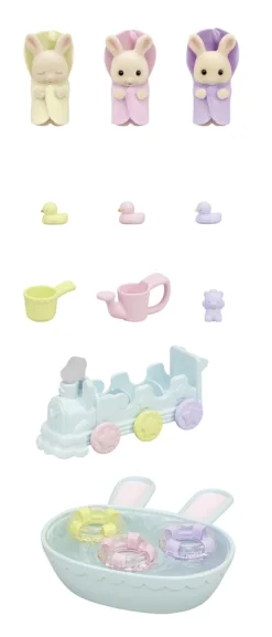 Sylvanian Families Trillingernes Badetid's sæt