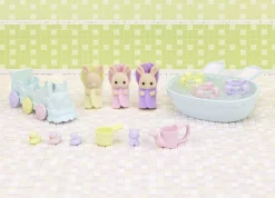 Sylvanian Families Trillingernes Badetid's sæt
