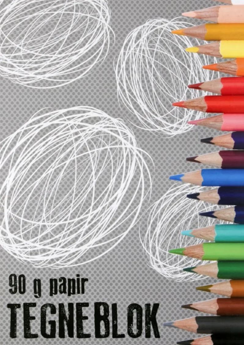 Tegneblok A4 50 sider 90 gr