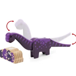 Togbanesæt med dinosaurer