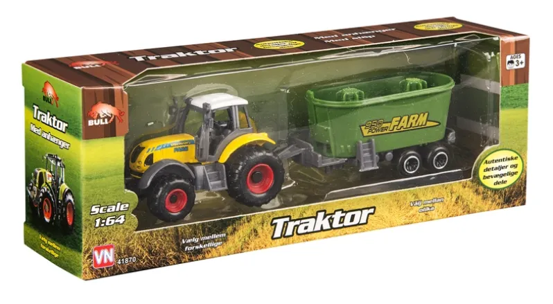 Traktor med anhænger ass