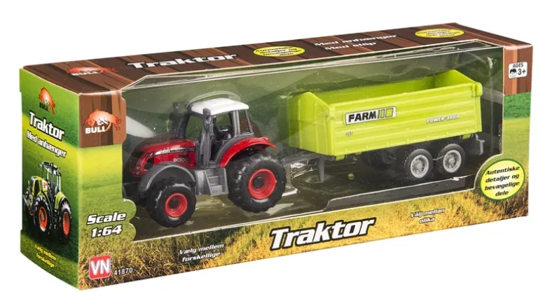 Traktor med anhænger ass