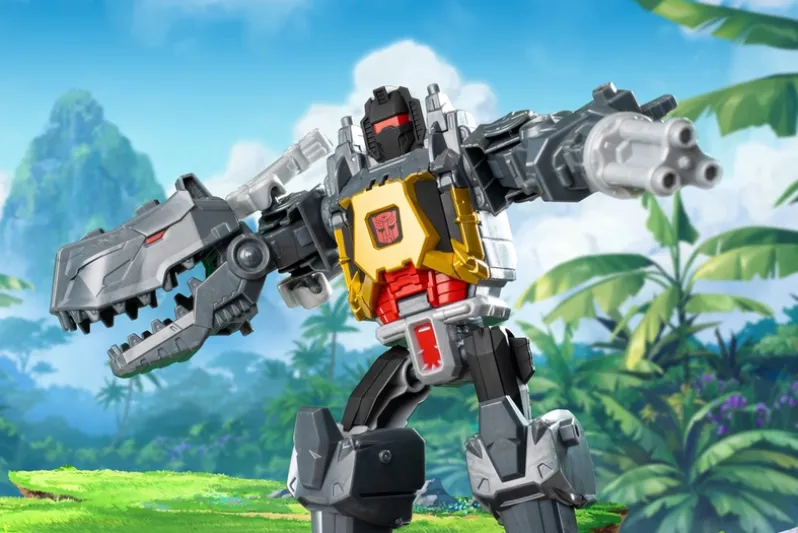 Transformers Cyberworld - Chomp & Battle Grimlock actionfigur