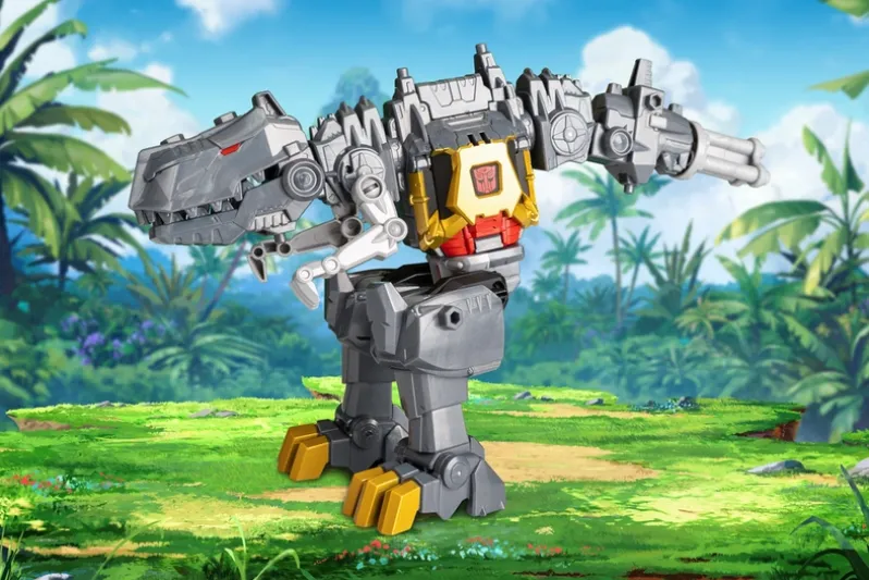 Transformers Cyberworld - Chomp & Battle Grimlock actionfigur