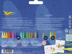 Tusser Faber-Castell Dinosaur 18+3 Metalli
