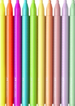 Tusser grip Faber-Castell 10 stk 5 neon 5 pastel