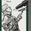 Tusser pitt artist sort ass. 4 stk. i etui