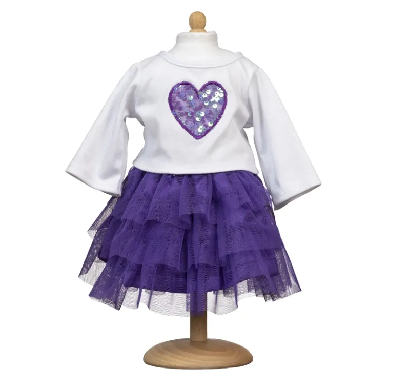 Tylskørt med bluse, 35 cm