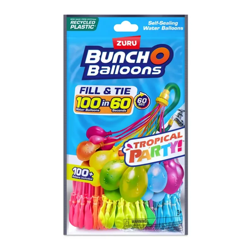 Vandballon Tropical Party 100 stk ass