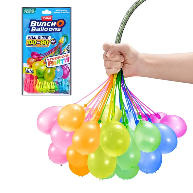 Vandballon Tropical Party 100 stk ass