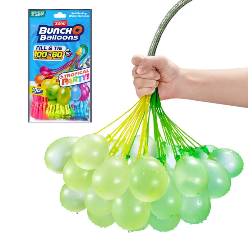 Vandballon Tropical Party 100 stk ass