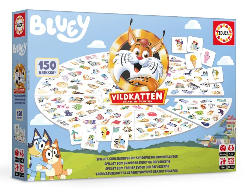 Vildkatten Bluey 150 brikker