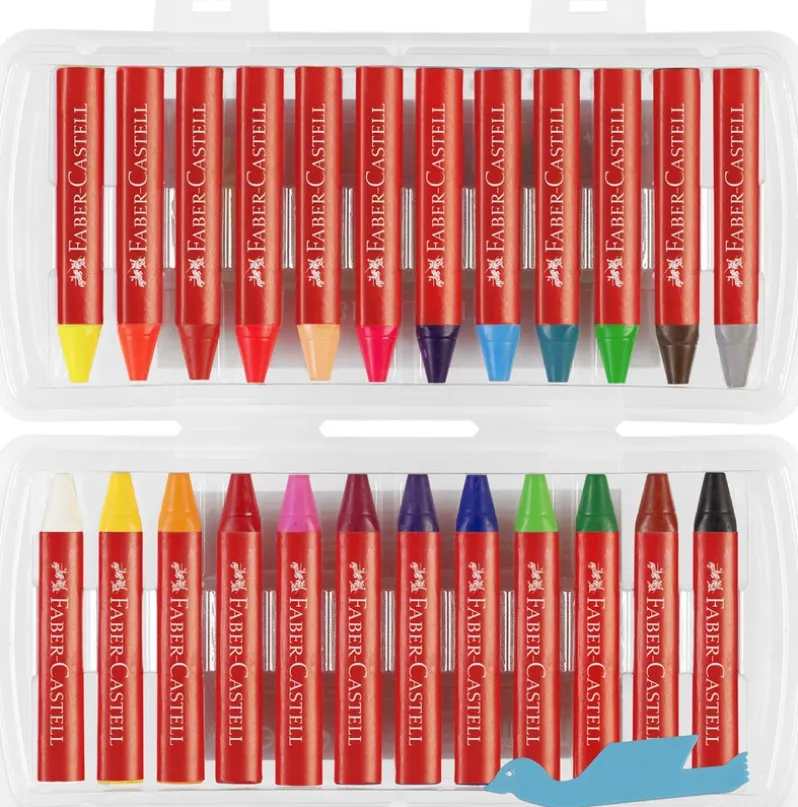Vokskridt jumbo Faber-Castell 24 farver
