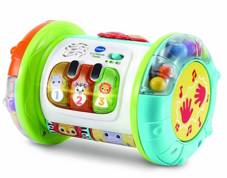 Vtech 2i1 Rullende Tromme – aktivitetslegetøj til børn fra 3-36 mdr.
