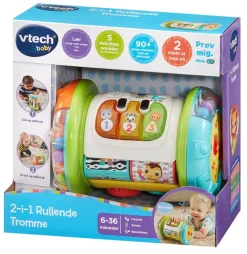 Vtech 2i1 Rullende Tromme – aktivitetslegetøj til børn fra 3-36 mdr.