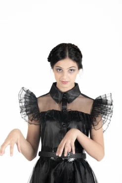 Wednesday Addams balkjole kostume str. 140 cm