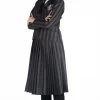 Wednesday Addams nevermore academy kostume med paryk str. 152 cm