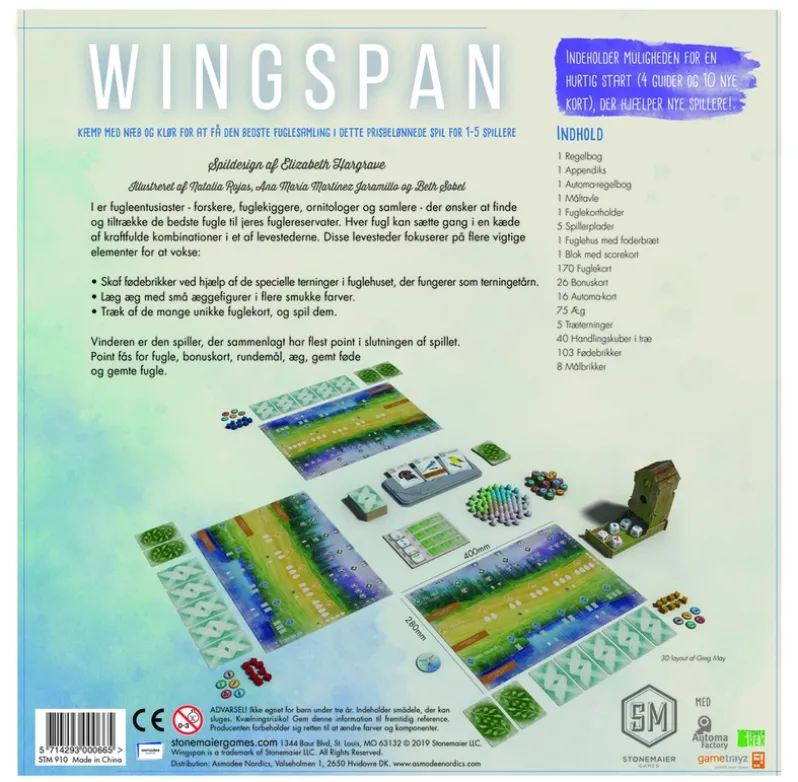 Wingspan 2nd Edition DANSK UDGAVE
