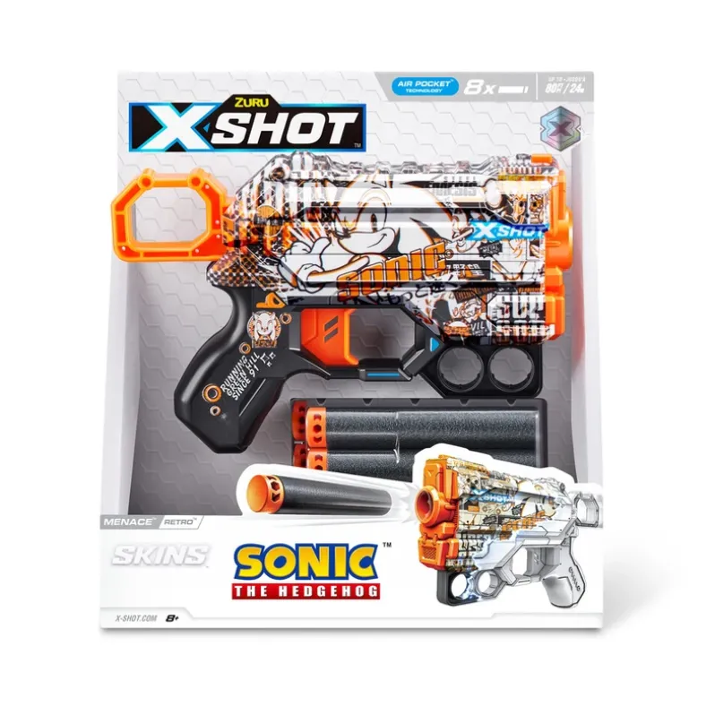 Xshot Skins Sonic Menace med 8 darts ass