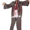 Zombie skoledreng-kostume str. 5-7 år.