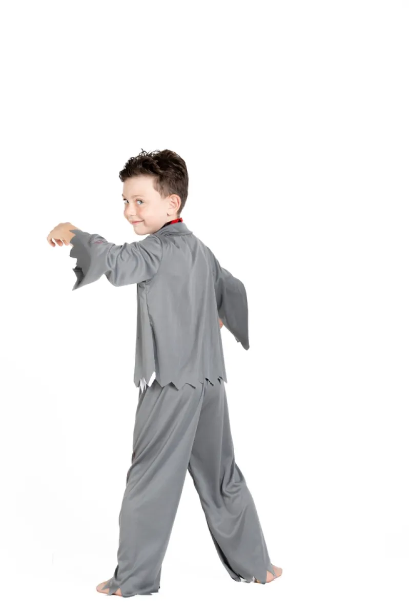 Zombie skoledreng-kostume str. 8-10 år
